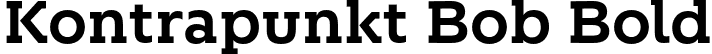 Kontrapunkt Bob Bold font | Kontrapunkt Bob Bold.otf