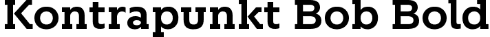 Kontrapunkt Bob Bold font | KontrapunktBob-Bold.ttf