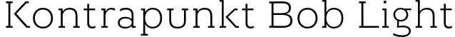 Kontrapunkt Bob Light font | Kontrapunkt Bob Light.otf