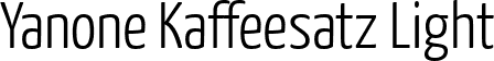 Yanone Kaffeesatz Light font | YanoneKaffeesatz-Light.ttf