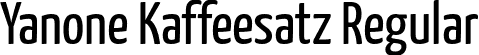 Yanone Kaffeesatz Regular font | YanoneKaffeesatz-Regular.otf