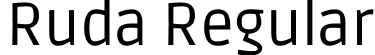 Ruda Regular font | Ruda-Regular.ttf