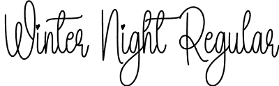 Winter Night Regular font | Winter-Night.otf