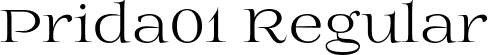 Prida01 Regular font | Prida01.otf