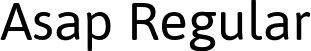 Asap Regular font | Asap-Regular.otf