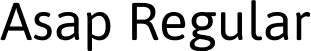 Asap Regular font | Asap-Regular.ttf