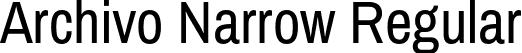 Archivo Narrow Regular font | ArchivoNarrow-Regular.otf