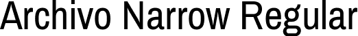 Archivo Narrow Regular font | ArchivoNarrow-Regular.ttf