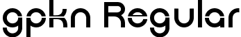 gpkn Regular font | gpkn.ttf