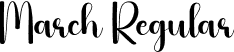 March Regular font | March.otf