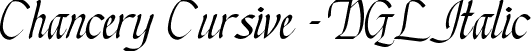 Chancery Cursive - DGL Italic font | chancur.ttf