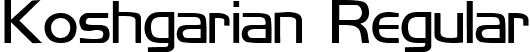 Koshgarian Regular font | KoshgarianRegular.ttf