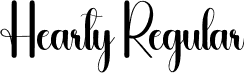 Hearty Regular font | Hearty.otf