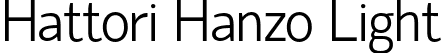 Hattori Hanzo Light font | Hattori Hanzo.otf