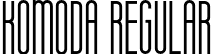 Komoda Regular font | Komoda.otf