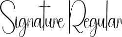 Signature Regular font | Signature.otf