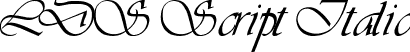 LDS Script Italic font | ldsscrp.ttf