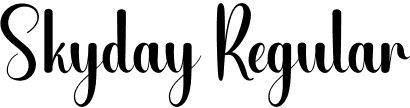 Skyday Regular font | Skyday.otf