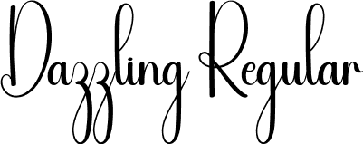 Dazzling Regular font | Dazzling.otf