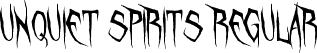 Unquiet Spirits Regular font | Unquiet Spirits.ttf