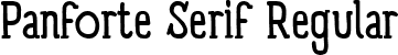 Panforte Serif Regular font | panforte_serif_regular.otf