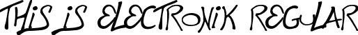 This is Electronik Regular font | electronik.ttf