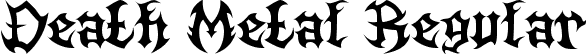 Death Metal Regular font | Guttural_by_Meztone.ttf