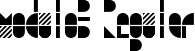 modulo3 Regular font | modulo3_regular.ttf