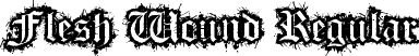 Flesh Wound Regular font | Flesh Wound.ttf