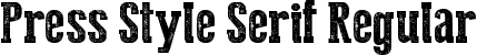 Press Style Serif Regular font | Press Style Serif.ttf