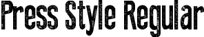 Press Style Regular font | Press Style.ttf