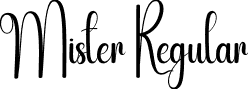 Mister Regular font | Mister.otf