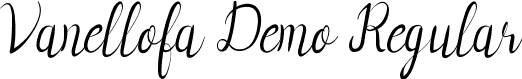 Vanellofa Demo Regular font | VanellofaDemoRegular.ttf