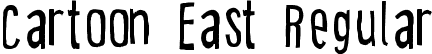 Cartoon East Regular font | Cartoon East.ttf