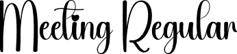 Meeting Regular font | Meeting.otf