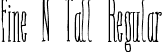 Fine N Tall Regular font | Fine N Tall.ttf