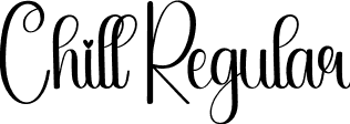 Chill Regular font | Chill.otf