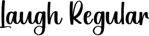 Laugh Regular font | Laugh.otf