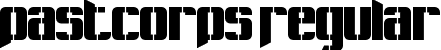 Pastcorps Regular font | pastcorps.ttf