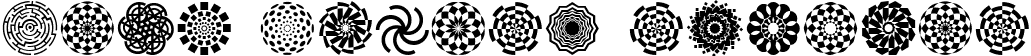 Wach Op-Art Regular font | Wach-Op-art-symbols.ttf