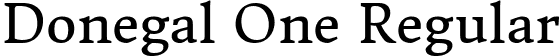 Donegal One Regular font | DonegalOne-Regular.ttf