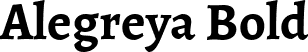 Alegreya Bold font | Alegreya-Bold.ttf