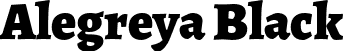 Alegreya Black font | Alegreya-Black.ttf