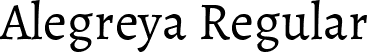 Alegreya Regular font | Alegreya-Regular.ttf