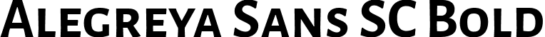 Alegreya Sans SC Bold font | AlegreyaSansSC-Bold.ttf