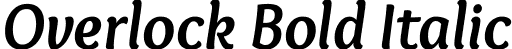 Overlock Bold Italic font | Overlock-BoldItalic.ttf