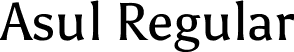 Asul Regular font | Asul-Regular.ttf