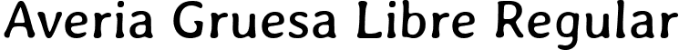 Averia Gruesa Libre Regular font | AveriaGruesaLibre-Regular.ttf