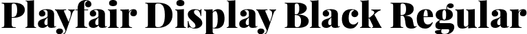 Playfair Display Black Regular font | PlayfairDisplay-Black.ttf