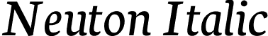 Neuton Italic font | Neuton-Italic.ttf